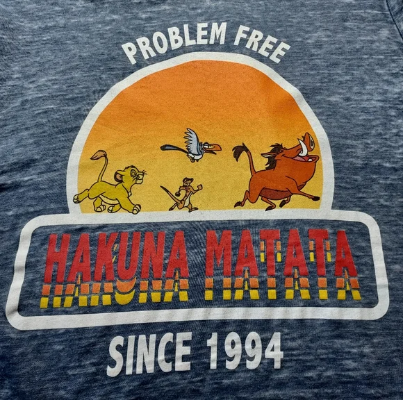 Disney Women's Size Medium Burnout Thrashed Lion King Tee - Picture 2 of 4